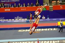 В Баку стартовал второй день ЧМ по прыжкам на батуте и тамблингу (ФОТО)