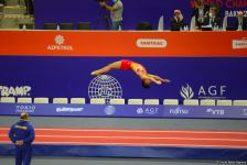 В Баку стартовал второй день ЧМ по прыжкам на батуте и тамблингу (ФОТО)