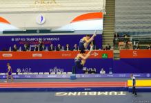 В Баку стартовал второй день ЧМ по прыжкам на батуте и тамблингу (ФОТО)