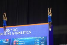 В Баку стартовал второй день ЧМ по прыжкам на батуте и тамблингу (ФОТО)