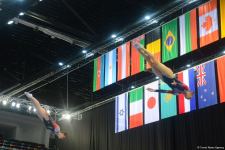 В Баку стартовал второй день ЧМ по прыжкам на батуте и тамблингу (ФОТО)