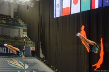 В Баку стартовал второй день ЧМ по прыжкам на батуте и тамблингу (ФОТО)