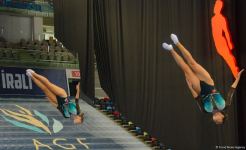 В Баку стартовал второй день ЧМ по прыжкам на батуте и тамблингу (ФОТО)