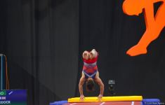 В Баку стартовал второй день ЧМ по прыжкам на батуте и тамблингу (ФОТО)