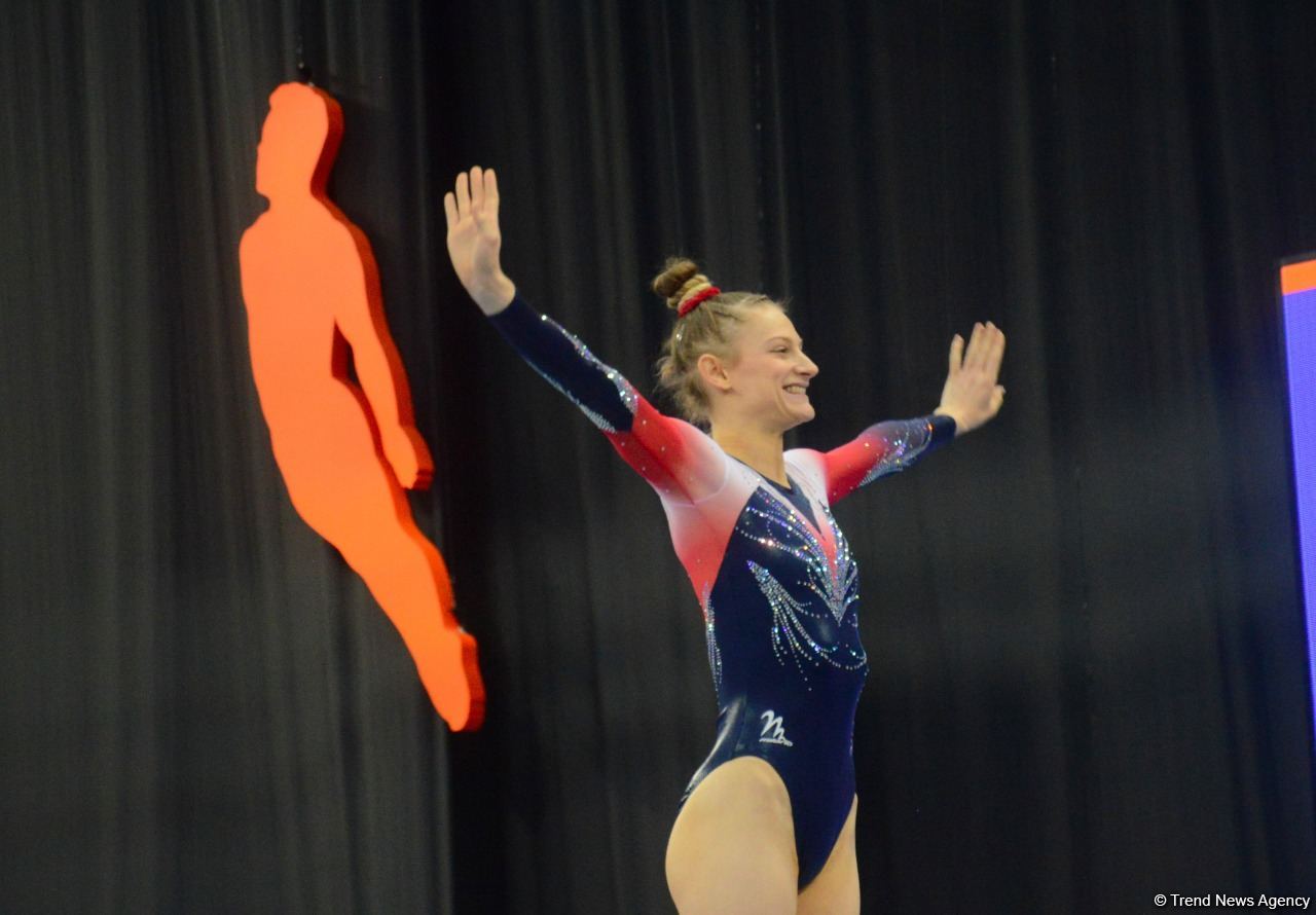 В Баку стартовал второй день ЧМ по прыжкам на батуте и тамблингу (ФОТО)