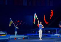 В Баку состоялась торжественная церемония закрытия 35-го чемпионата мира по прыжкам на батуте и тамблингу (ФОТО)