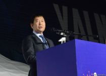 В Баку состоялась торжественная церемония закрытия 35-го чемпионата мира по прыжкам на батуте и тамблингу (ФОТО)