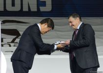 В Баку состоялась торжественная церемония закрытия 35-го чемпионата мира по прыжкам на батуте и тамблингу (ФОТО)