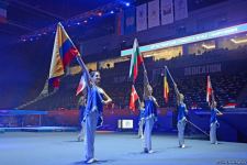 В Баку состоялась торжественная церемония закрытия 35-го чемпионата мира по прыжкам на батуте и тамблингу (ФОТО)