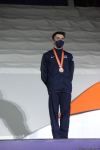 В Баку прошла церемония награждения победителей ЧМ в программе прыжков на двойном мини-батуте и акробатической дорожке (ФОТО)