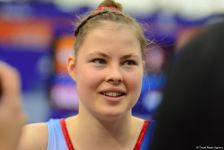 В Баку стартовал второй день 28-х Всемирных соревнований среди возрастных групп по прыжкам на батуте и тамблингу (ФОТО)