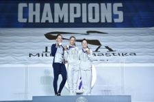 В Баку состоялась церемония награждения победителей третьего дня Всемирных соревнований среди возрастных групп по прыжкам на батуте и тамблингу (ФОТО)