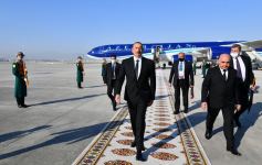 Президент Ильхам Алиев прибыл с визитом в Туркменистан (ФОТО/ВИДЕО)