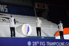 В Баку состоялась церемония награждения победителей заключительного дня Всемирных соревнований среди возрастных групп по прыжкам на батуте и тамблингу (ФОТО)