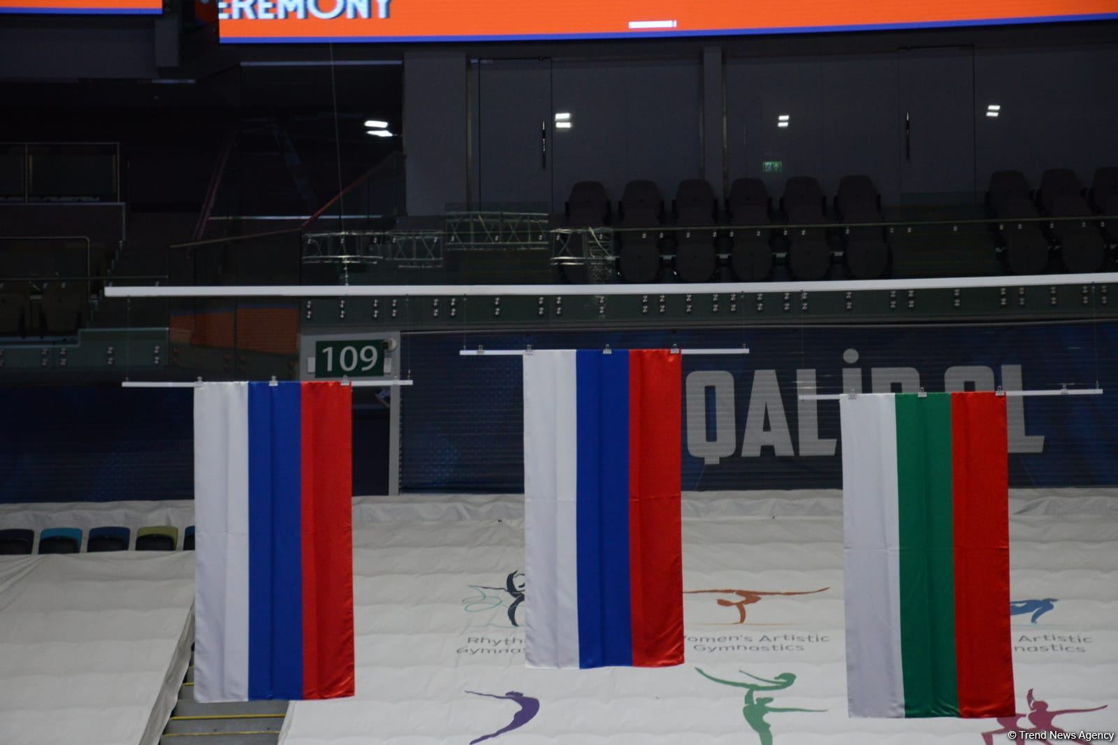 В Баку состоялась церемония награждения победителей заключительного дня Всемирных соревнований среди возрастных групп по прыжкам на батуте и тамблингу (ФОТО)