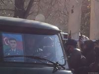 Тела погибших в крушении военного вертолета Госпогранслужбы Азербайджана вывезены на церемонию прощания (ФОТО)
