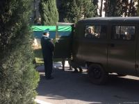 Тела погибших в крушении военного вертолета Госпогранслужбы Азербайджана вывезены на церемонию прощания (ФОТО)