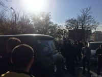 Тела погибших в крушении военного вертолета Госпогранслужбы Азербайджана вывезены на церемонию прощания (ФОТО)