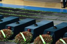 В Баку прошла церемония прощания с военнослужащими, ставшими шехидами при крушении военного вертолета (ФОТО/ВИДЕО)