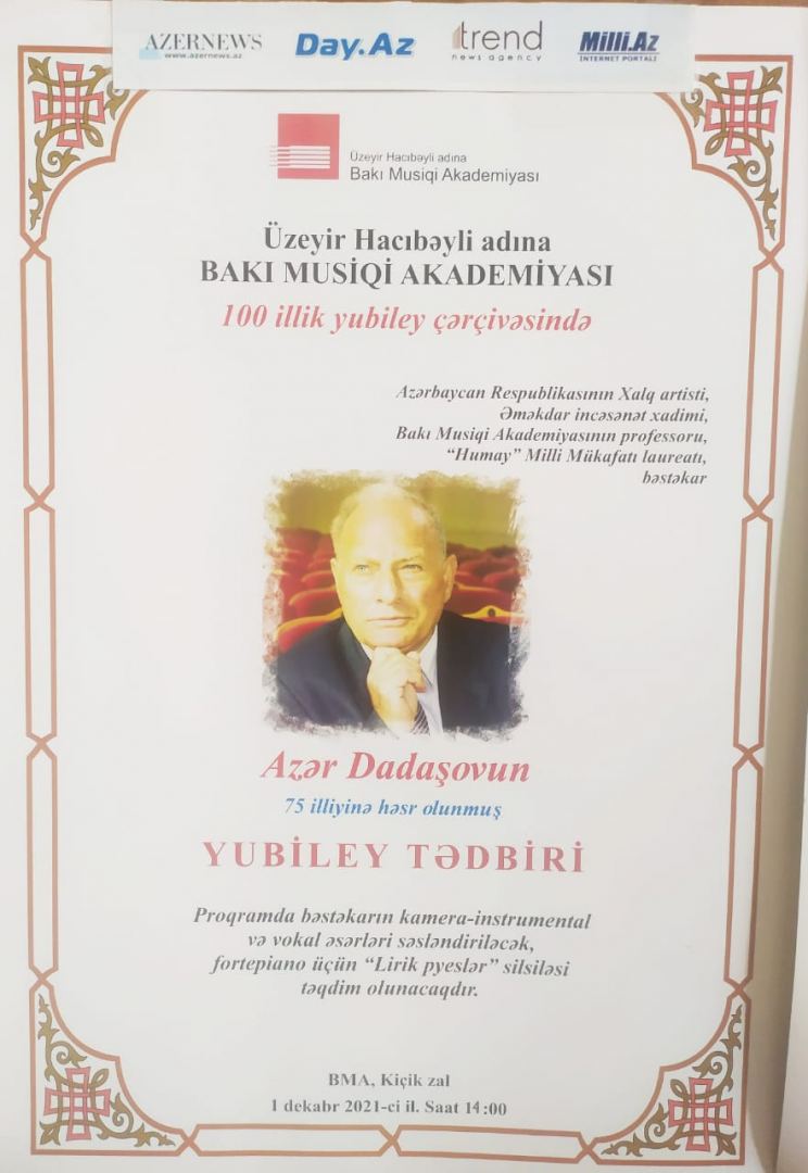 Юбилей Азера Дадашева отметили праздничным концертом  (ВИДЕО, ФОТО)