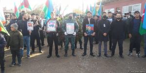 В Бейлагане проходят похороны погибшего в крушении военного вертолета офицера Госпогранслужбы (ФОТО)