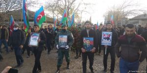 В Бейлагане проходят похороны погибшего в крушении военного вертолета офицера Госпогранслужбы (ФОТО)