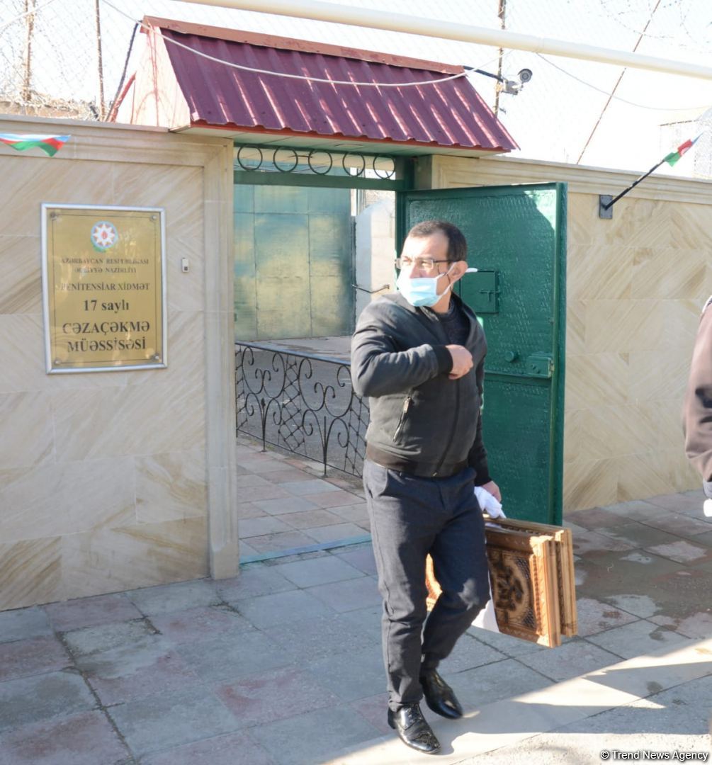 В рамках акта об амнистии из исправительного учреждения № 17 освобождены 122 осужденных – минюст Азербайджана (ФОТО)