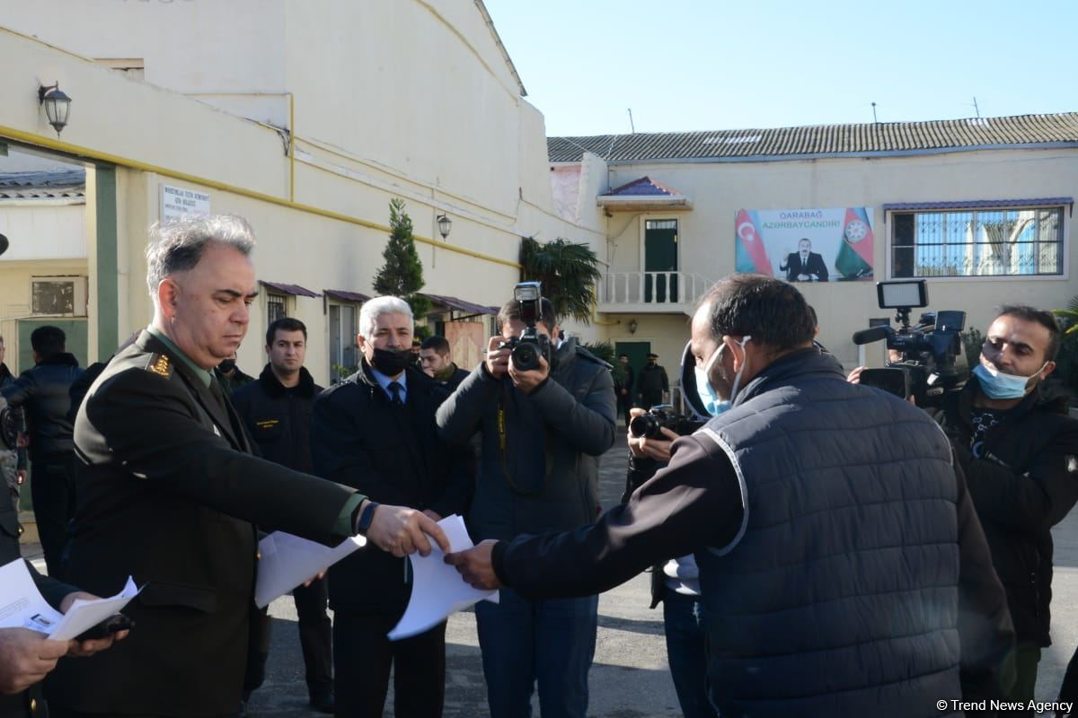 В рамках акта об амнистии из исправительного учреждения № 17 освобождены 122 осужденных – минюст Азербайджана (ФОТО)