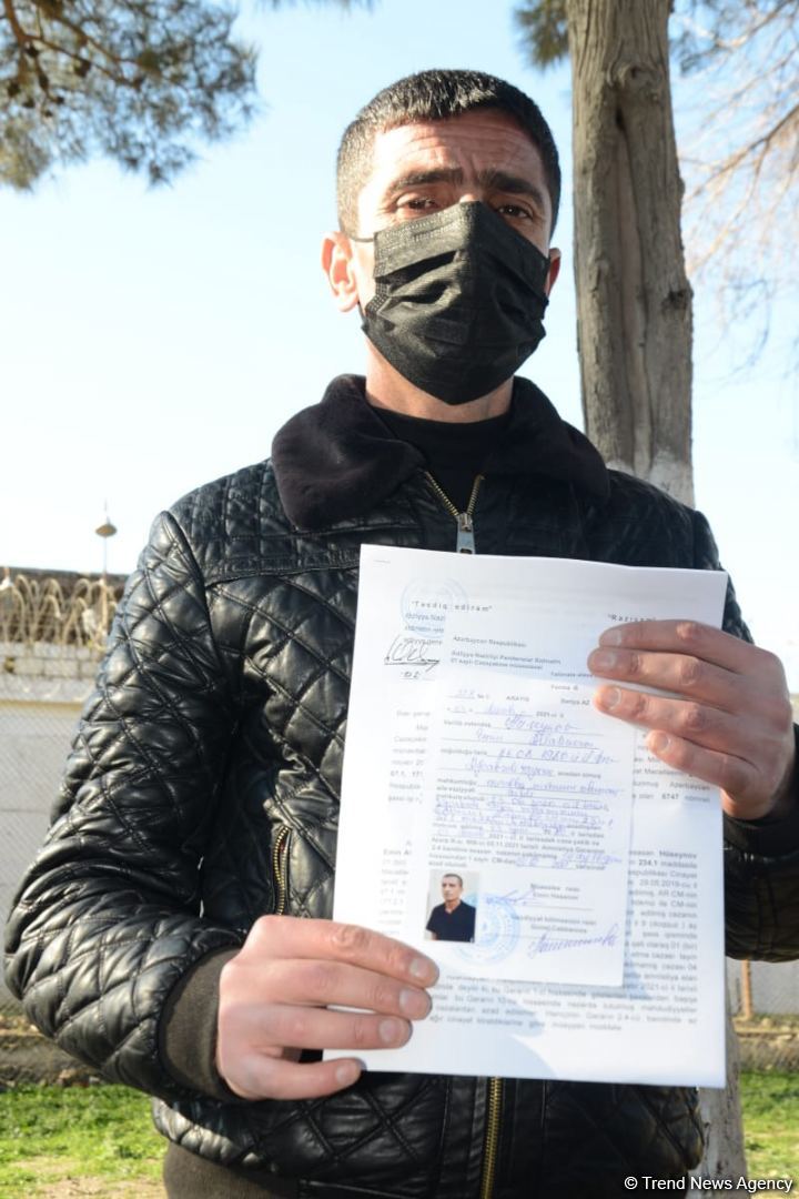 В рамках акта об амнистии из исправительного учреждения №1 освобождены 19 человек - минюст Азербайджана (ФОТО)