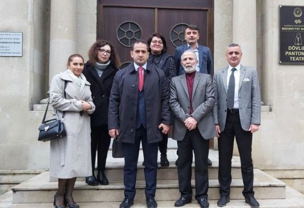 Эльнур Алиев встретился с коллективом Азербайджанского государственного театра пантомимы (ФОТО)