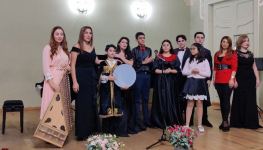 Участники проекта "Gənclərə dəstək" на сцене Тбилисской консерватории (ФОТО/ВИДЕО)