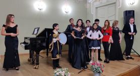 Участники проекта "Gənclərə dəstək" на сцене Тбилисской консерватории (ФОТО/ВИДЕО)