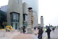 Перед Flame Towers в Баку прогремел взрыв (ФОТО/ВИДЕО)