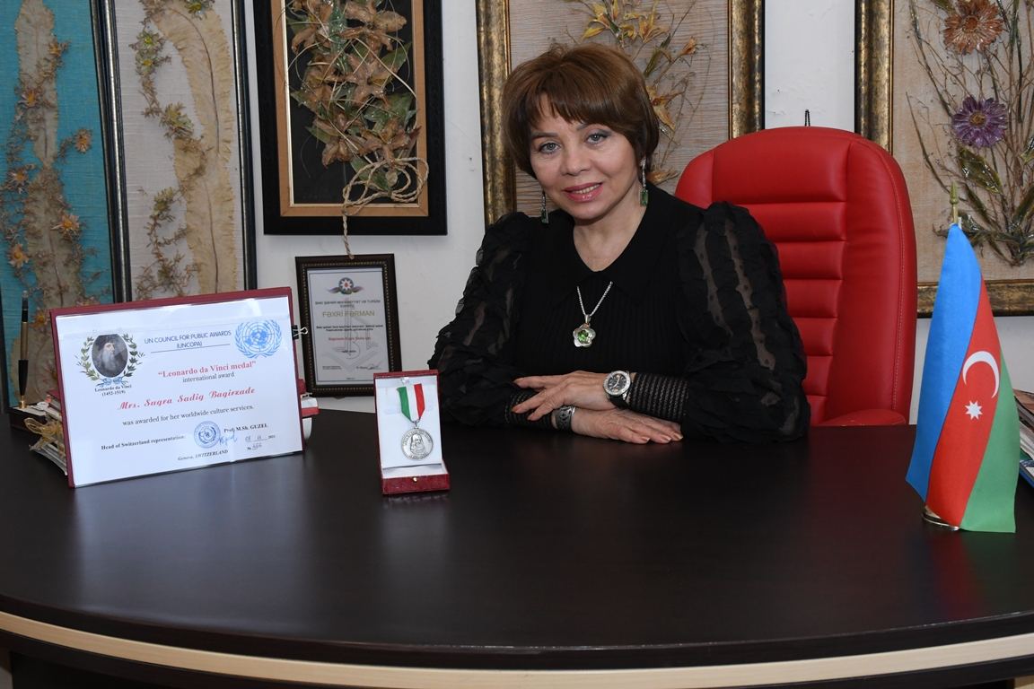 ООН удостоила Сугру Багирзаде медали Леонардо да Винчи (ФОТО)