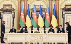 Cостоялась церемония подписания азербайджано-украинских документов с участием Президента Ильхама Алиева и Президента Володимира Зеленского (ФОТО/ВИДЕО)