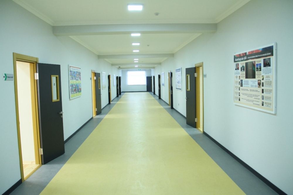 В Газахе по инициативе Фонда Гейдара Алиева построено новое здание школы (ФОТО)