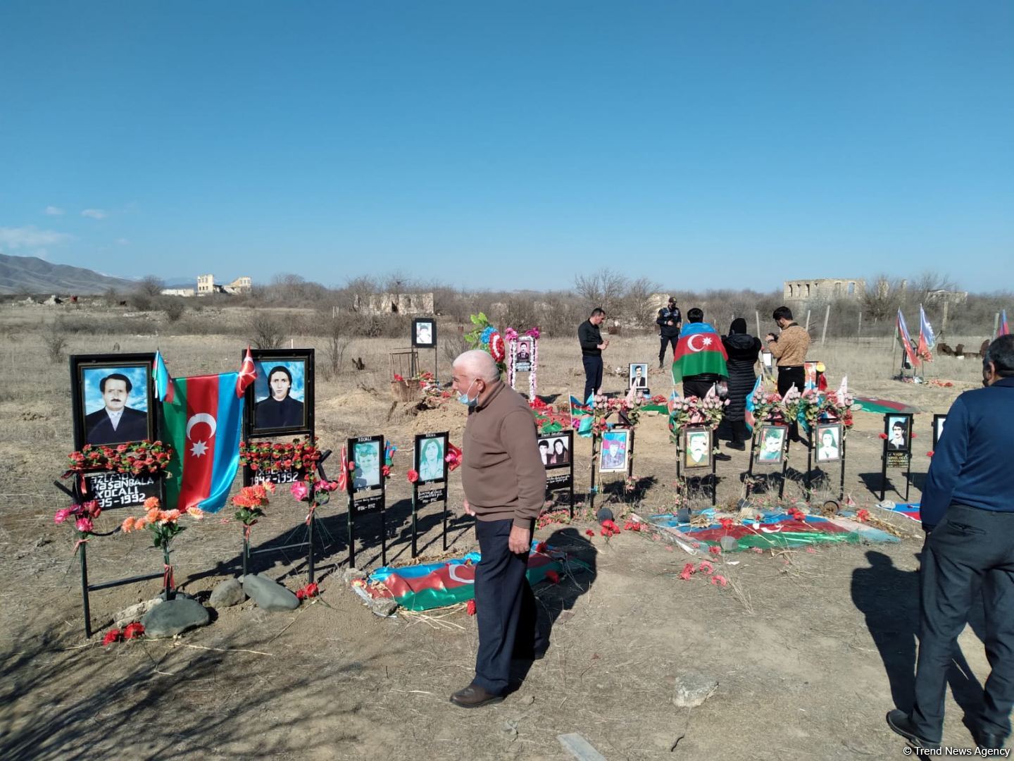 Очередной пассажирский автобус из Баку прибыл в Агдам (ФОТО)