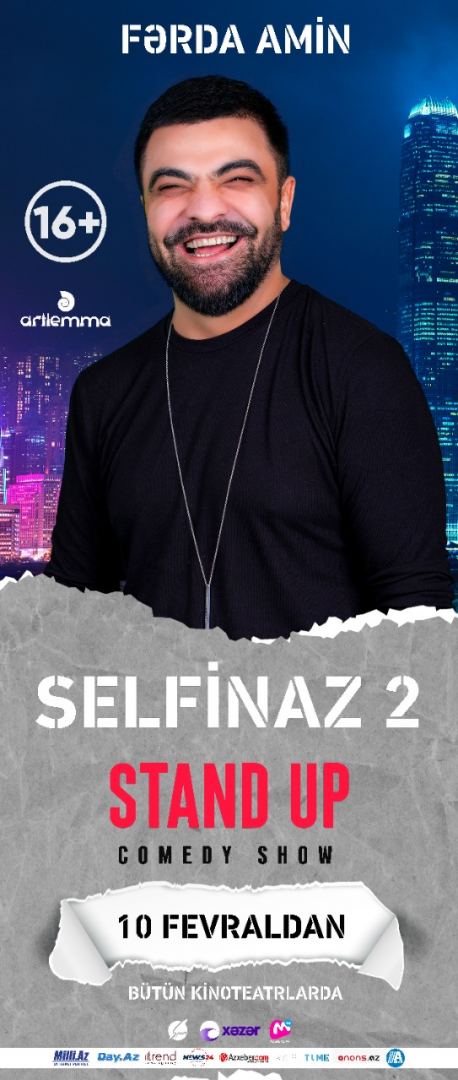 Стендап-шоу актера и юмориста Фярды Амина "Selfinaz 2"  во всех кинотеатрах (ВИДЕО, ФОТО)