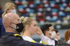 В Баку продолжаются соревнования Кубка мира по прыжкам на батуте (ФОТО)