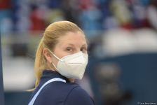 В Баку стартовал первый день соревнований Кубка мира по прыжкам на батуте (ФОТО)