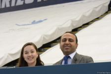 В Баку стартовал первый день соревнований Кубка мира по прыжкам на батуте (ФОТО)