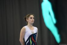 Азербайджанская гимнастка Сельджан Магсудова вышла в финал Кубка мира по прыжкам на батуте в Баку (ФОТО)