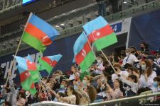 Азербайджанская гимнастка Сельджан Магсудова вышла в финал Кубка мира по прыжкам на батуте в Баку (ФОТО)