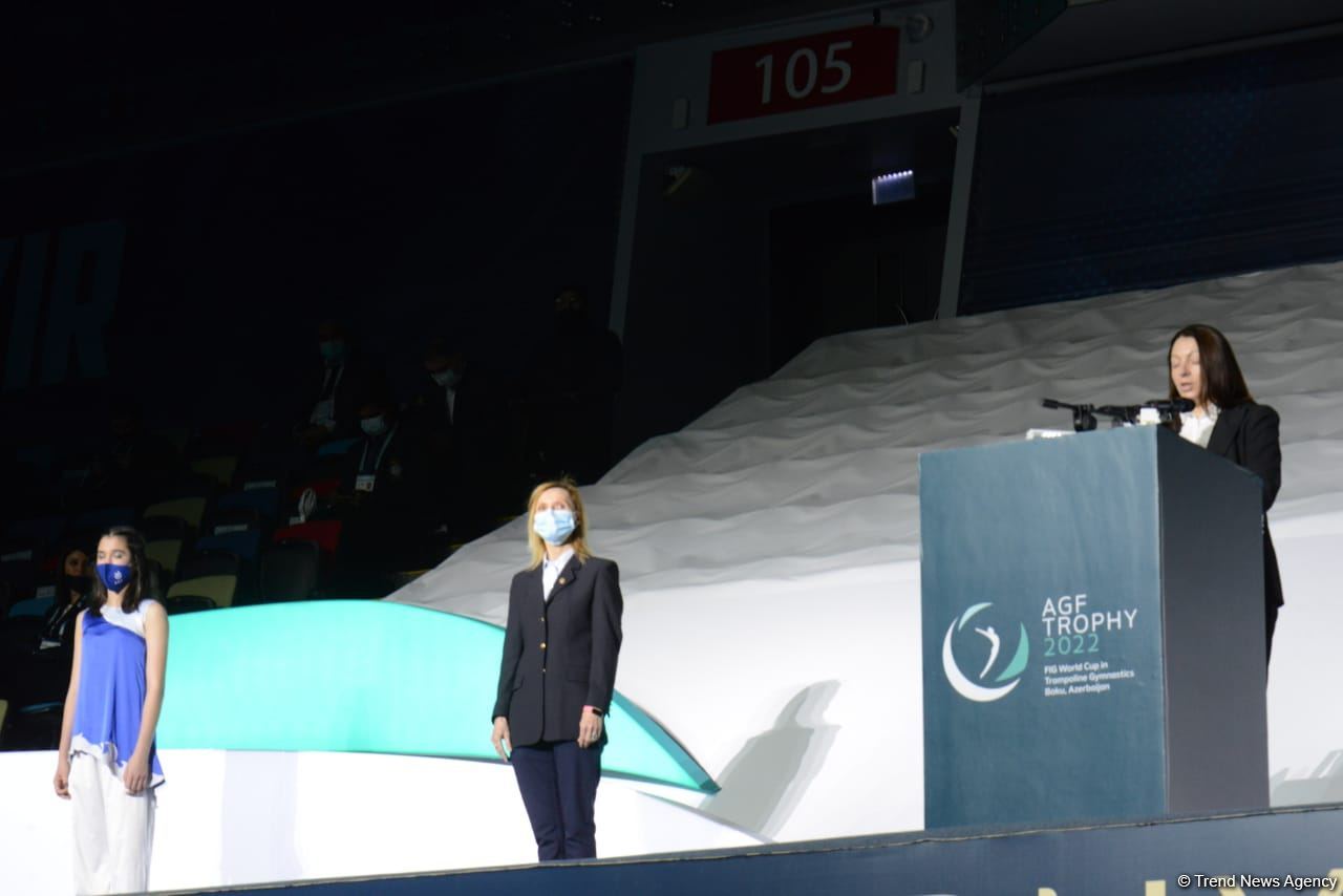 В Баку состоялась торжественная церемония открытия Кубка мира по прыжкам на батуте (ФОТО)