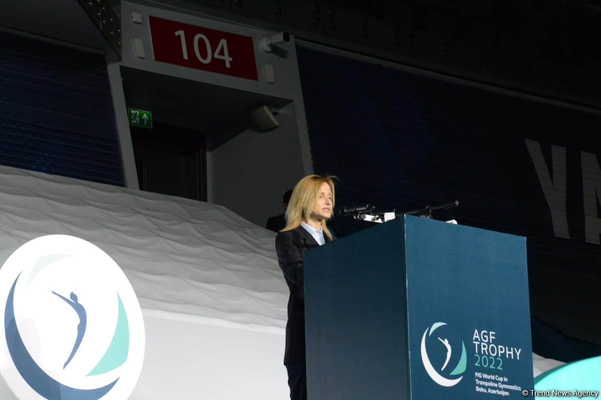 В Баку состоялась торжественная церемония открытия Кубка мира по прыжкам на батуте (ФОТО)