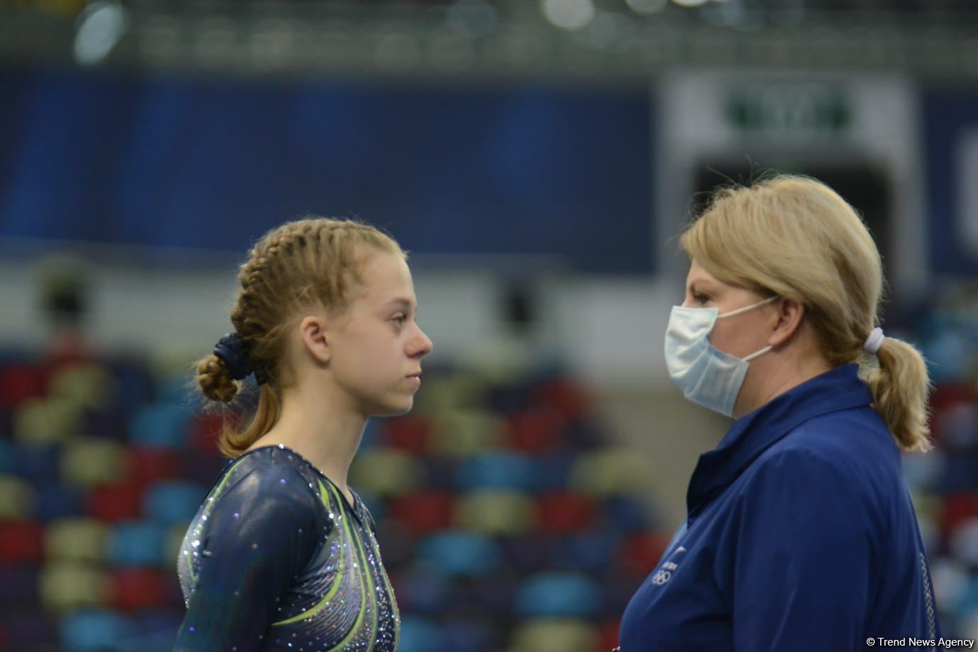 В Баку продолжаются соревнования Кубка мира по прыжкам на батуте (ФОТО)