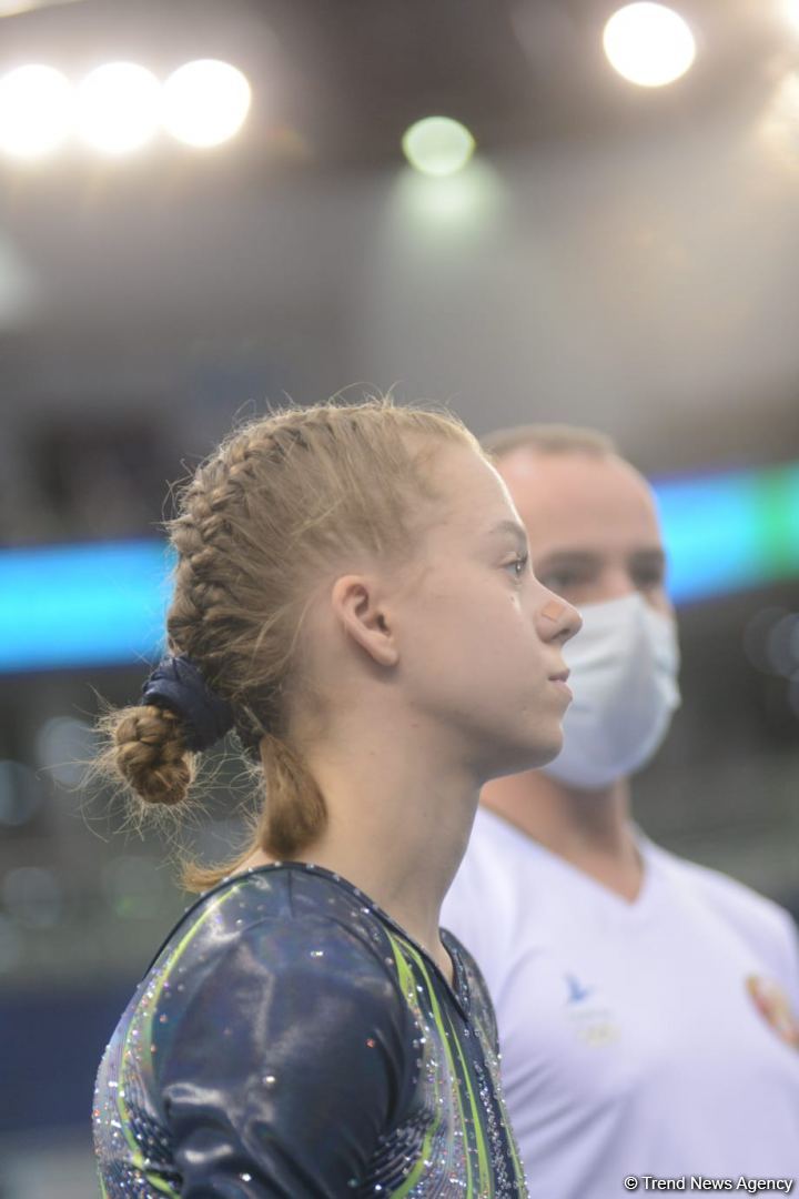 В Баку продолжаются соревнования Кубка мира по прыжкам на батуте (ФОТО)