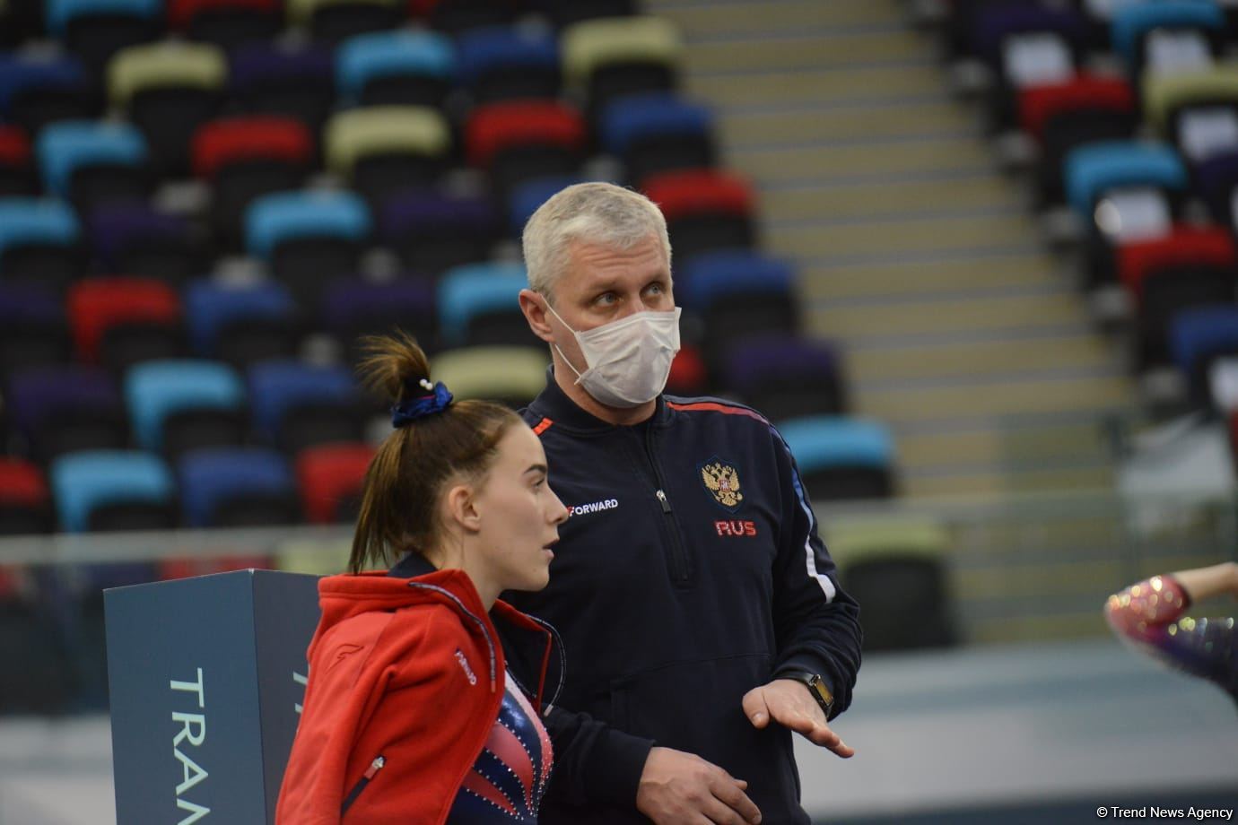 В Баку продолжаются соревнования Кубка мира по прыжкам на батуте (ФОТО)