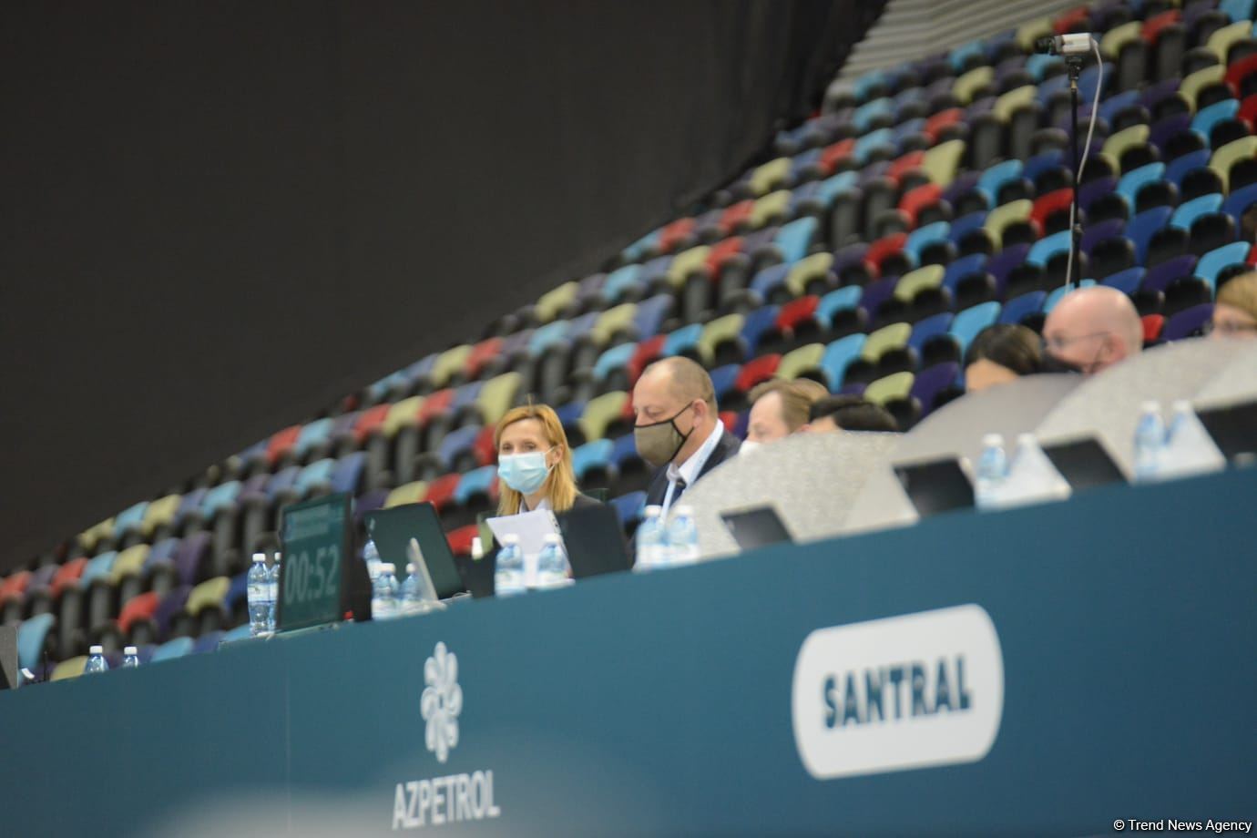 В Баку продолжаются соревнования Кубка мира по прыжкам на батуте (ФОТО)