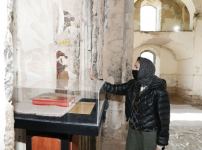 Президент Ильхам Алиев и Первая леди Мехрибан Алиева ознакомились с ходом реставрационных работ в Агдамской Джума-мечети (ФОТО/ВИДЕО)